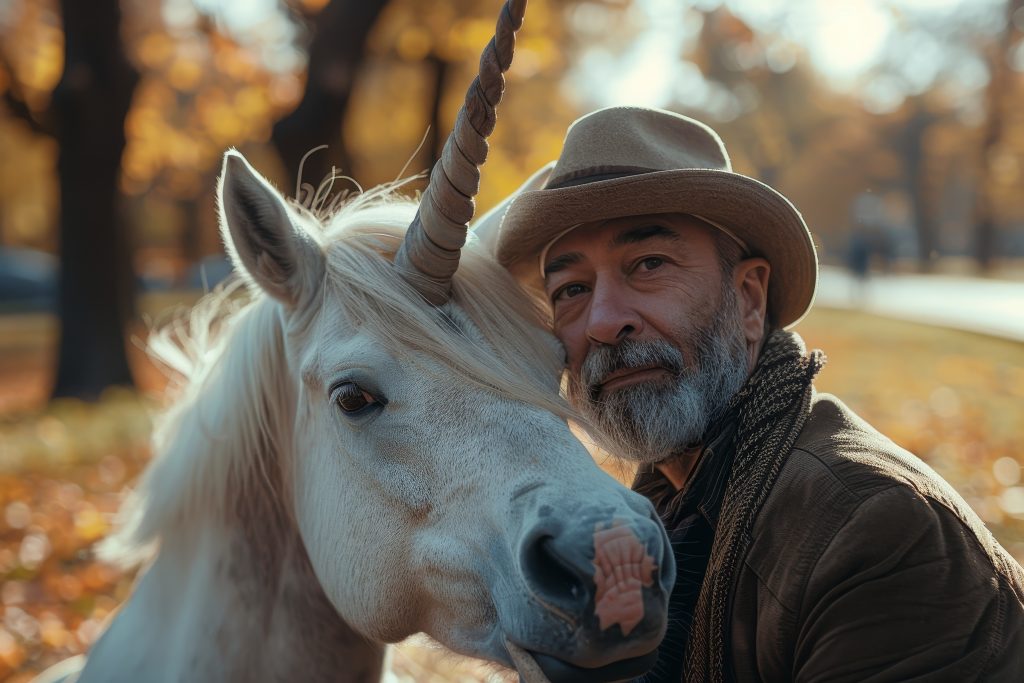 portrait-man-with-fantasy-unicorn-animal-cinematic